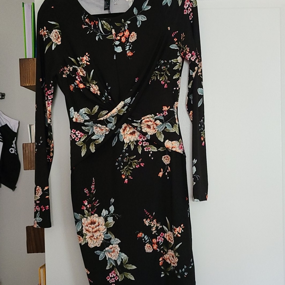 Long sleeve floral dress
